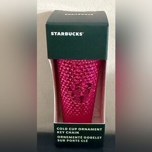 Starbucks Fuchsia Cold Cup Key Chain